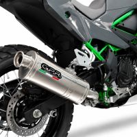 GPR escape compatible con Kawasaki KLE 500 2026-2027, Trioval, Escape legal, homologado, silenciador con db killer desmontable y tubo de conexión específico 