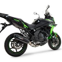 GPR escape compatible con  Kawasaki Versys 650 2023-2025, Furore-X Titanio Nero, Silenciador homologado para ruido, escape completo con catalizador y db killer 