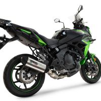 GPR escape compatible con  Kawasaki Versys 650 2023-2025, Furore-X Titanio, Silenciador homologado para ruido, escape completo con catalizador y db killer 