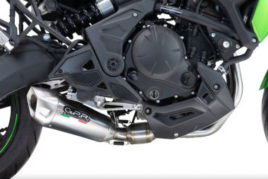 Escape compatible con Kawasaki Z 650 2023-2025, GP-Revo Titanium, Escape completo racing, incluyendo colector y db killer desmontable, sin homologación 