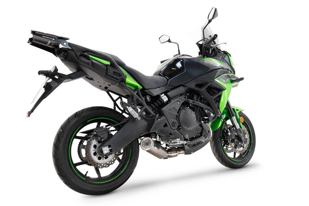 Escape compatible con Kawasaki Versys 650 2023-2025, M3 Inox , Escape racing, linea completa, suministrado con colector especifico, articulo sin homologacion 