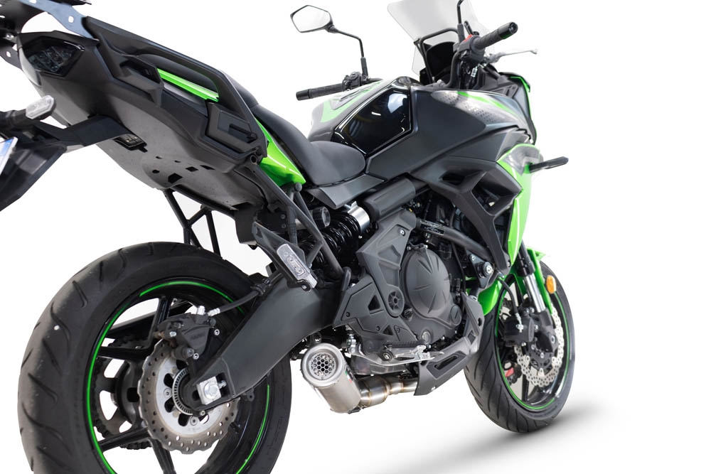 Escape compatible con Kawasaki Versys 650 2023-2025, M3 Inox , Escape racing, linea completa, suministrado con colector especifico, articulo sin homologacion 