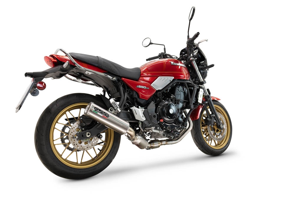 GPR escape compatible con  Kawasaki Z 650 RS 2024-2025, M3 Inox , Silenciador homologado para ruido, escape completo con catalizador y db killer 