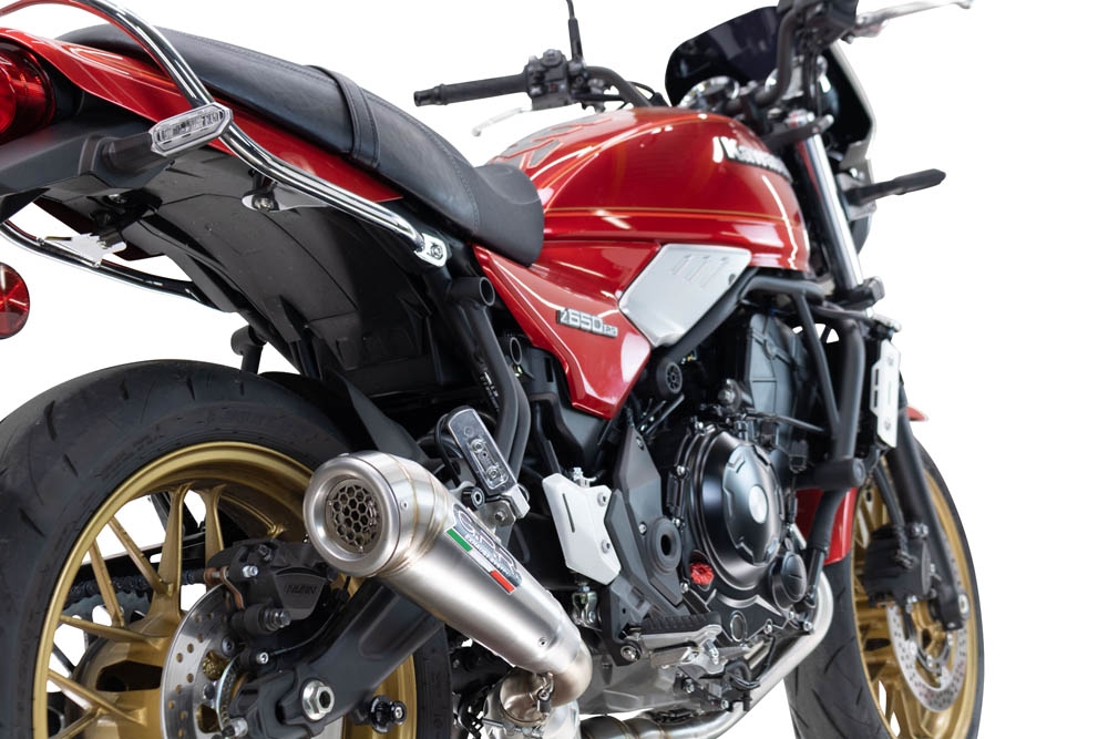 GPR escape compatible con  Kawasaki Z 650 RS 2024-2025, Powercone Evo, Silenciador homologado para ruido, escape completo con catalizador y db killer 