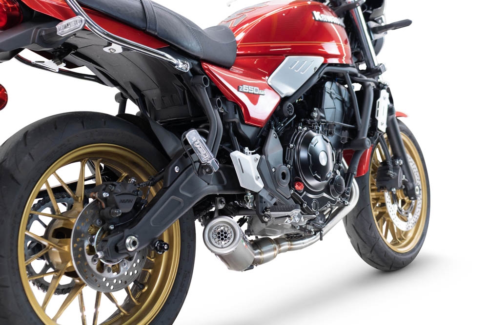 Escape compatible con Kawasaki Z 650 RS 2024-2025, M3 Inox , Escape racing, linea completa, suministrado con colector especifico, articulo sin homologacion 
