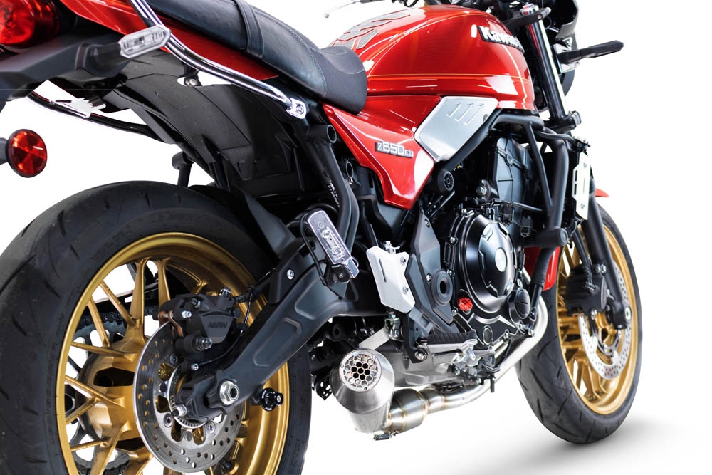 Escape compatible con Kawasaki Z 650 RS 2024-2025, Ultracone, Escape racing, linea completa, suministrado con colector especifico, articulo sin homologacion 