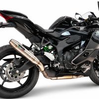 GPR escape compatible con Kawasaki Ninja ZX-4R 2023-2026, Deeptone Inox, Escape legal, homologado, silenciador con db killer desmontable y tubo de conexión específico 