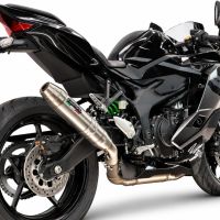 GPR escape compatible con Kawasaki Ninja ZX-4R 2023-2026, Deeptone Inox, Escape legal, homologado, silenciador con db killer desmontable y tubo de conexión específico 