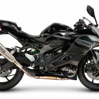 GPR escape compatible con Kawasaki Ninja ZX-4R 2023-2026, GP-Revo Titanium, Escape legal, homologado, silenciador con db killer desmontable y tubo de conexión específico 