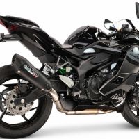 GPR escape compatible con Kawasaki Ninja ZX-4R 2023-2026, GP-Revo Black Titanium, Escape legal, homologado, silenciador con db killer desmontable y tubo de conexión específico 