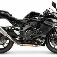 GPR escape compatible con Kawasaki Ninja ZX-4R 2023-2026, RP-M3 Inox , Escape legal, homologado, silenciador con db killer desmontable y tubo de conexión específico 