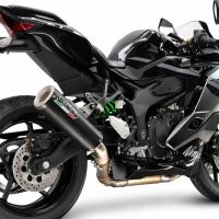GPR escape compatible con Kawasaki Ninja ZX-4R 2023-2026, RP-M3 Black Titanium, Escape legal, homologado, silenciador con db killer desmontable y tubo de conexión específico 
