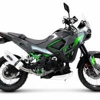 GPR escape compatible con Kawasaki KLE 500 2026-2027, Albus Ceramic, Escape legal, homologado, silenciador con db killer desmontable y tubo de conexión específico 