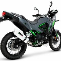 GPR escape compatible con Kawasaki KLE 500 2026-2027, Albus Ceramic, Escape legal, homologado, silenciador con db killer desmontable y tubo de conexión específico 