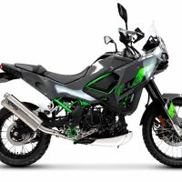 GPR escape compatible con Kawasaki KLE 500 2026-2027, Dual Inox, Escape racing, silencioso con tubo de conexión 