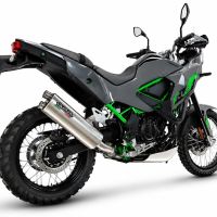 GPR escape compatible con Kawasaki KLE 500 2026-2027, Dual Inox, Escape racing, silencioso con tubo de conexión 