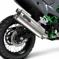 GPR escape compatible con Kawasaki KLE 500 2026-2027, Dual Inox, Escape racing, silencioso con tubo de conexión 