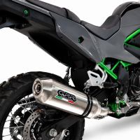 GPR escape compatible con Kawasaki KLE 500 2026-2027, PENTA ADVENTURE FULL TITANIUM, Escape legal, homologado, silenciador con db killer desmontable y tubo de conexión específico 