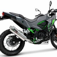 GPR escape compatible con Kawasaki KLE 500 2026-2027, Trioval, Escape legal, homologado, silenciador con db killer desmontable y tubo de conexión específico 