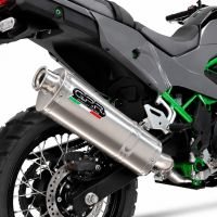 GPR escape compatible con Kawasaki KLE 500 2026-2027, Trioval, Escape legal, homologado, silenciador con db killer desmontable y tubo de conexión específico 