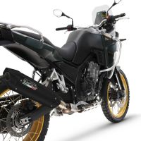Escape compatible con Kove 800X 2024-2026, Furore-X Titanio Nero, Escape racing, silencioso con tubo de conexión 