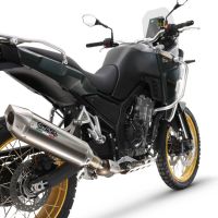 Escape compatible con Kove 800X 2024-2026, Furore-X Acciaio Inox, Escape racing, silencioso con tubo de conexión 