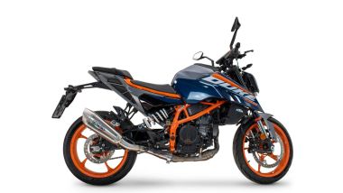 Escape compatible con Ktm Duke 250 2024-2025, GP-Revo Titanium, Escape legal, homologado, silenciador con db killer desmontable y tubo de conexión específico 