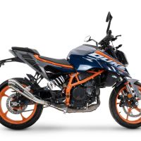 Escape compatible con Ktm Duke 390 2024-2025, Powercone Evo, Escape legal, homologado, silenciador con db killer desmontable y tubo de conexión específico 