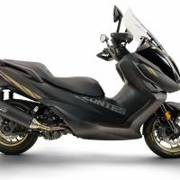 GPR escape compatible con Zontes 365E 2024-2026, Furore-X Scooter, Escape racing, silencioso con tubo de conexión 