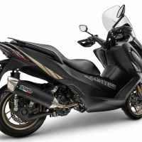 GPR escape compatible con Zontes 365E 2024-2026, Furore-X Scooter, Escape racing, silencioso con tubo de conexión 