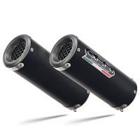 Escape compatible con Suzuki Gsx-R 1000 K9 2009-2011, M3 Black Titanium, Par de terminales de escape homologados, con db killer extraíbles y tubos de conexión específicos 