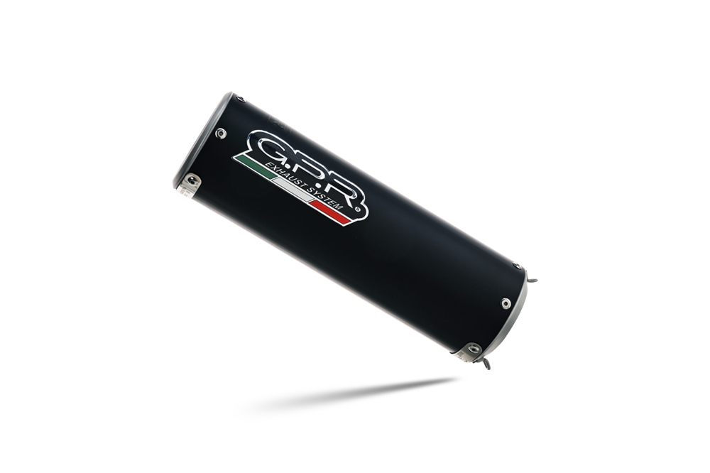 Escape compatible con Bmw F 900 XR-R 2020-2025, M3 Black Titanium, Escape legal, homologado, silenciador con db killer desmontable y tubo de conexión específico 