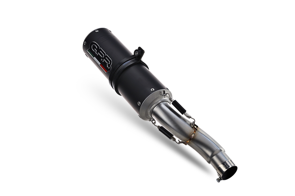 Escape compatible con Yamaha Tracer 900 GT 2018-2020, M3 Black Titanium, Escape completo, no legal para países de la UE, con db killer extraíble 