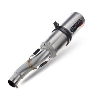 Escape compatible con Aprilia Shiver 900 2017-2020, M3 Inox , Par de terminales de escape homologados, con db killer extraíbles y tubos de conexión específicos 