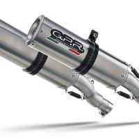 Escape compatible con Aprilia Shiver 900 2017-2020, M3 Inox , Par de terminales de escape homologados, con db killer extraíbles y tubos de conexión específicos 