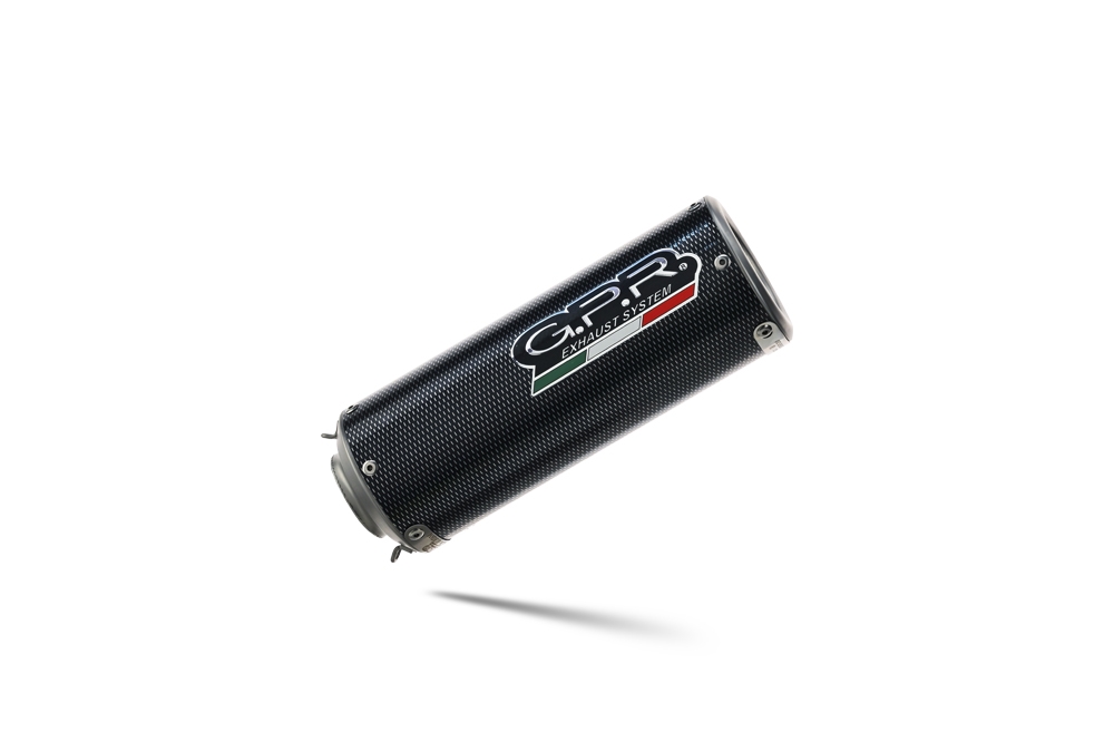 Escape compatible con Aprilia Shiver 900 2017-2020, M3 Poppy , Par de terminales de escape homologados, con db killer extraíbles y tubos de conexión específicos 