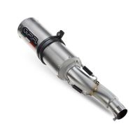 Escape compatible con Kawasaki Versys 650 2006-2014, M3 Titanium Natural, Escape legal, homologado, silenciador con db killer desmontable y tubo de conexión específico 