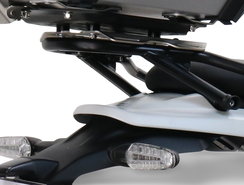 GPR TECH compatible con  Royal Enfield Himalayan 450 2024/2025 e5 Plus Placa de fijación específica Top Case ALPITECH 35 LT compatible con portaequipajes original, fabricada en acero inoxidable con 4 puntos de anclaje