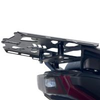 Portaequipajes GPR TECH compatible con  Sym ADX 300 2024/2026 e5 Plus Portaequipajes trasero específico Top Case ALPITECH 26 > 35 LT Portaequipajes trasero específico, fabricada en acero inoxidable con 4 puntos de anclaje