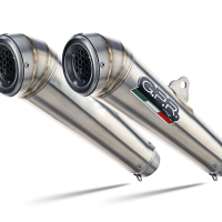 Escape compatible con Kawasaki Z 1000 2010-2013, Powercone Evo, Par de terminales de escape homologados, con db killer extraíbles y tubos de conexión específicos 