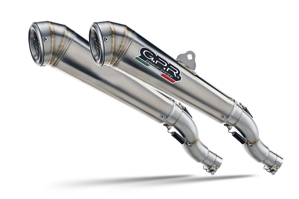 Escape compatible con Ducati Streetfighter 1100 2009-2012, Powercone Evo, Par de terminales de escape homologados, con db killer extraíbles y tubos de conexión específicos 
