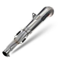 Escape compatible con Bmw F 800 R 2017-2019, Powercone Evo, Escape legal, homologado, silenciador con db killer desmontable y tubo de conexión específico 