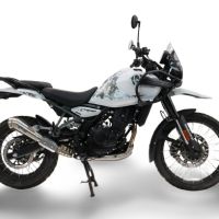 Escape compatible con Royal Enfield Himalayan 450 2024-2025, Powercone Evo, Escape legal, homologado, silenciador con db killer desmontable y tubo de conexión específico 