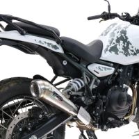 Escape compatible con Royal Enfield Himalayan 450 2024-2025, Powercone Evo, Escape legal, homologado, silenciador con db killer desmontable y tubo de conexión específico 