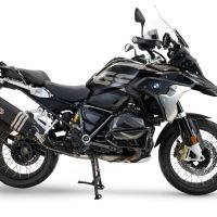Escape compatible con Bmw R 1250 Gs -Adventure 2021-2024, Hyper Sonic Black Titanium, Escape legal, homologado, silenciador con db killer desmontable y tubo de conexión específico 