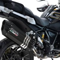 Escape compatible con Bmw R 1250 Gs -Adventure 2021-2024, Hyper Sonic Black Titanium, Escape legal, homologado, silenciador con db killer desmontable y tubo de conexión específico 