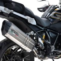 Escape compatible con Bmw R 1250 Gs -Adventure 2021-2024, Hyper Sonic Titanium, Escape legal, homologado, silenciador con db killer desmontable y tubo de conexión específico 