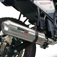 Escape compatible con Royal Enfield Scram 411 2022-2024, Satinox , Escape homologado para mercados fuera de la UE 