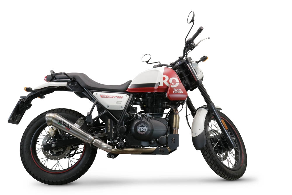 Escape compatible con Royal Enfield Scram 411 2022-2024, Powercone Evo, Escape homologado para ruido con colector racing 