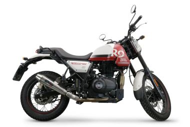 Escape compatible con Royal Enfield Scram 411 2022-2024, Vintacone, Escape homologado para ruido con colector racing 